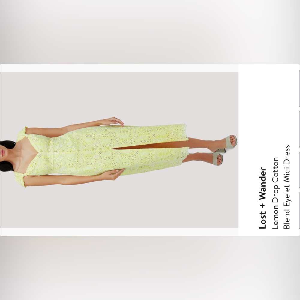 Large Lost + Wonder yellow dress